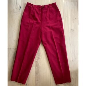 Vintage Pendleton Red Wool Slacks Pants - Women's 16P